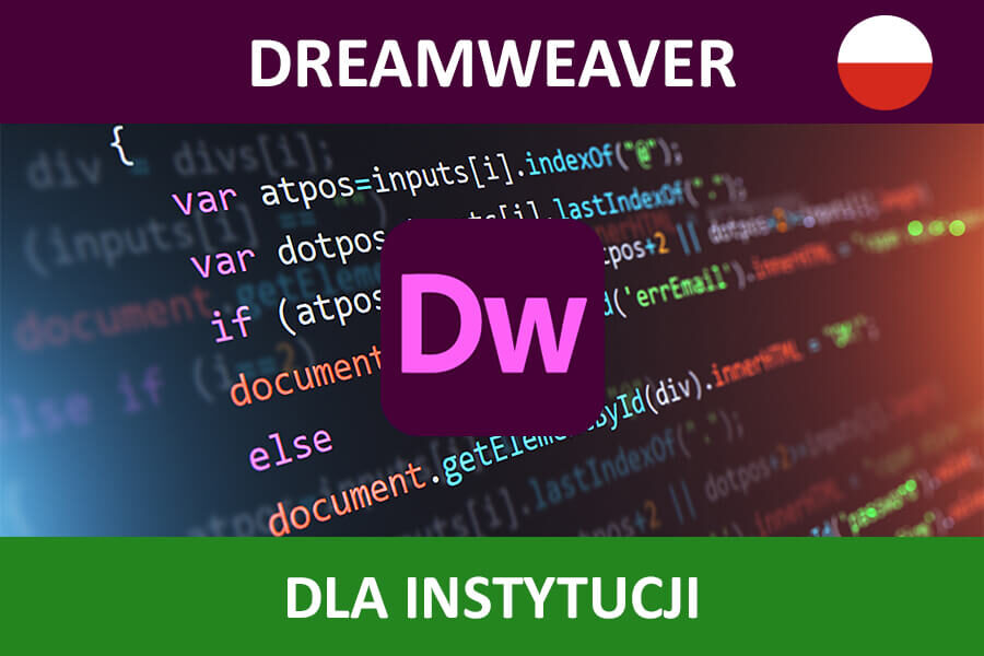 Adobe Dreamweaver CC for Teams nowa subskrypcja GOV MULTI/PL