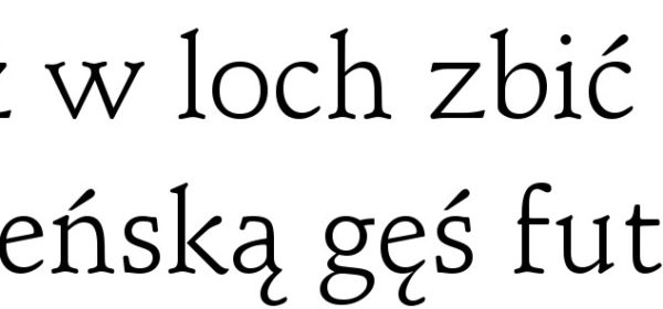 Czcionki | fonty z polskimi znakami