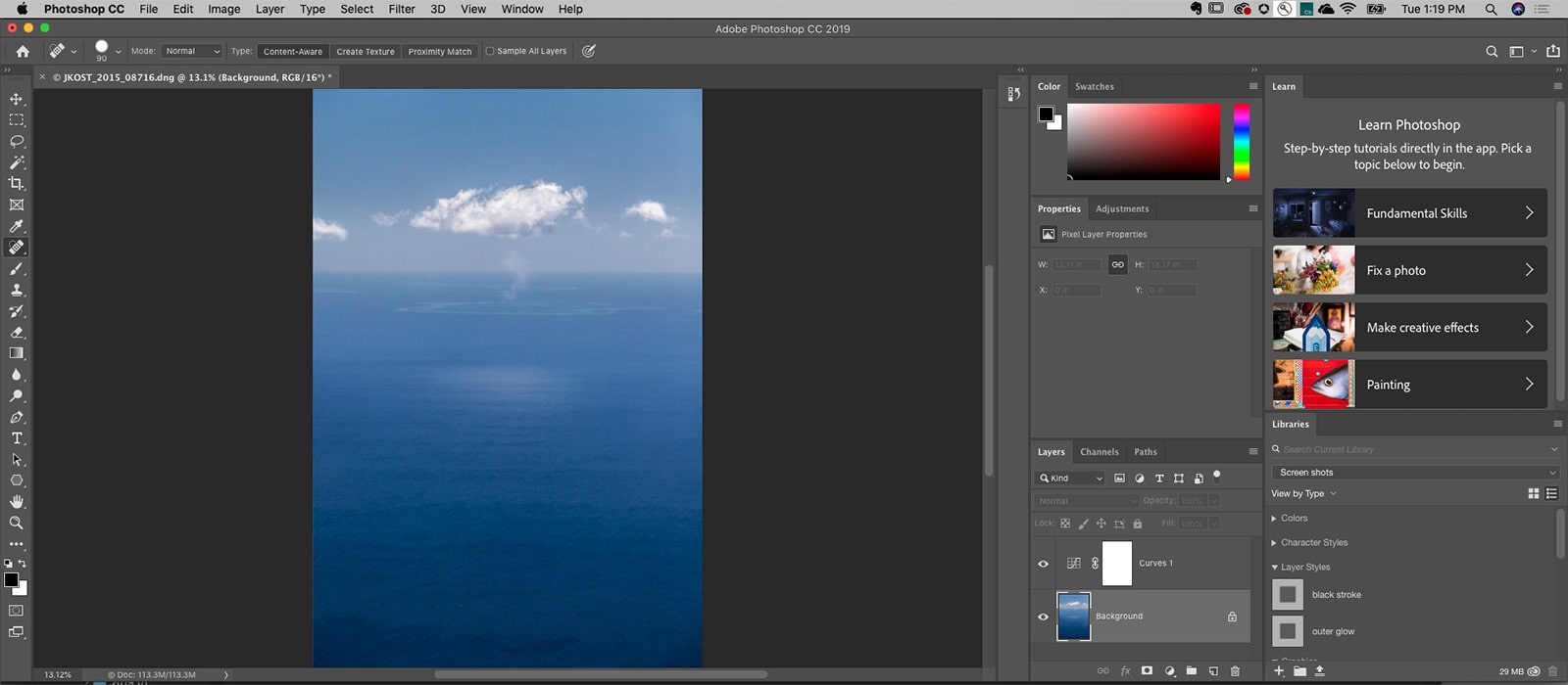 Adobe Photoshop - interfejs