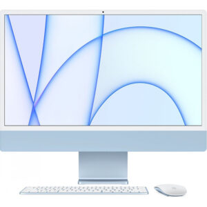 Apple 24 iMac Retina 4.5K front blue