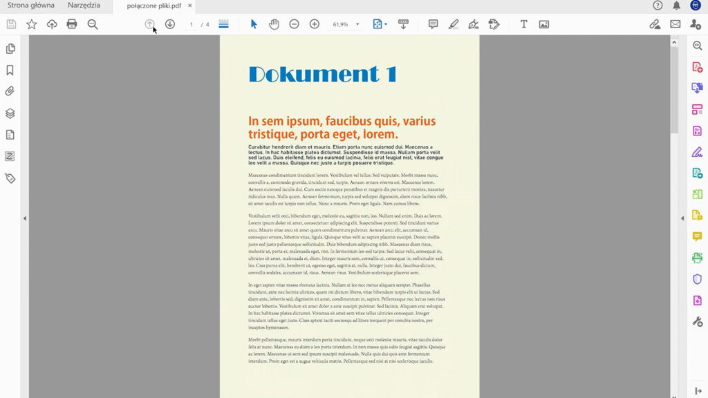 Dzielenie pliku PDF - otwieranie pliku 2