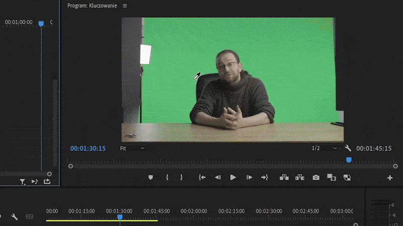 Szkolenie Premiere Pro green screen gif 1